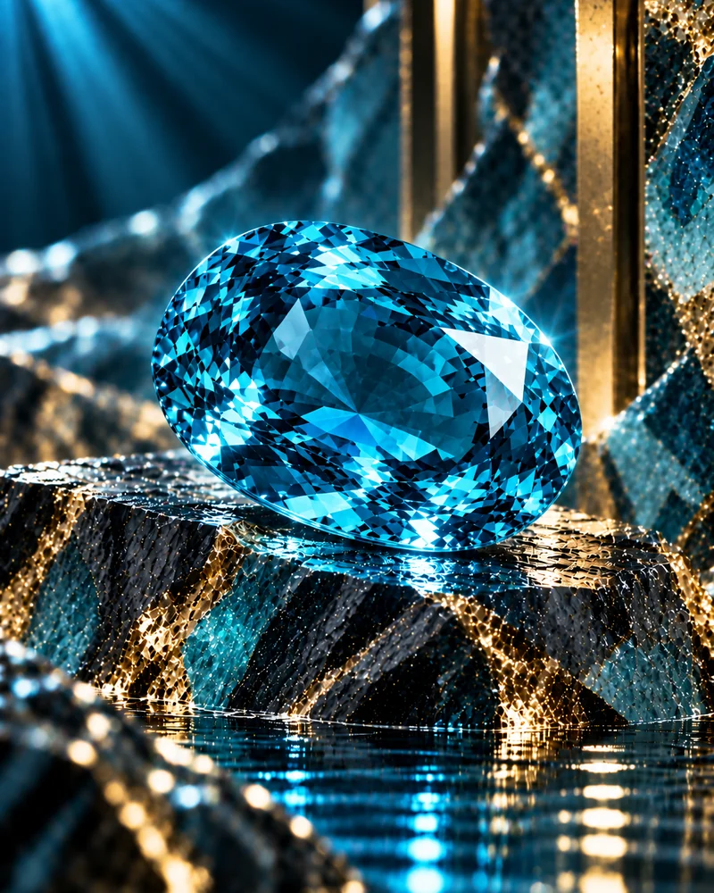 Teal gemstone