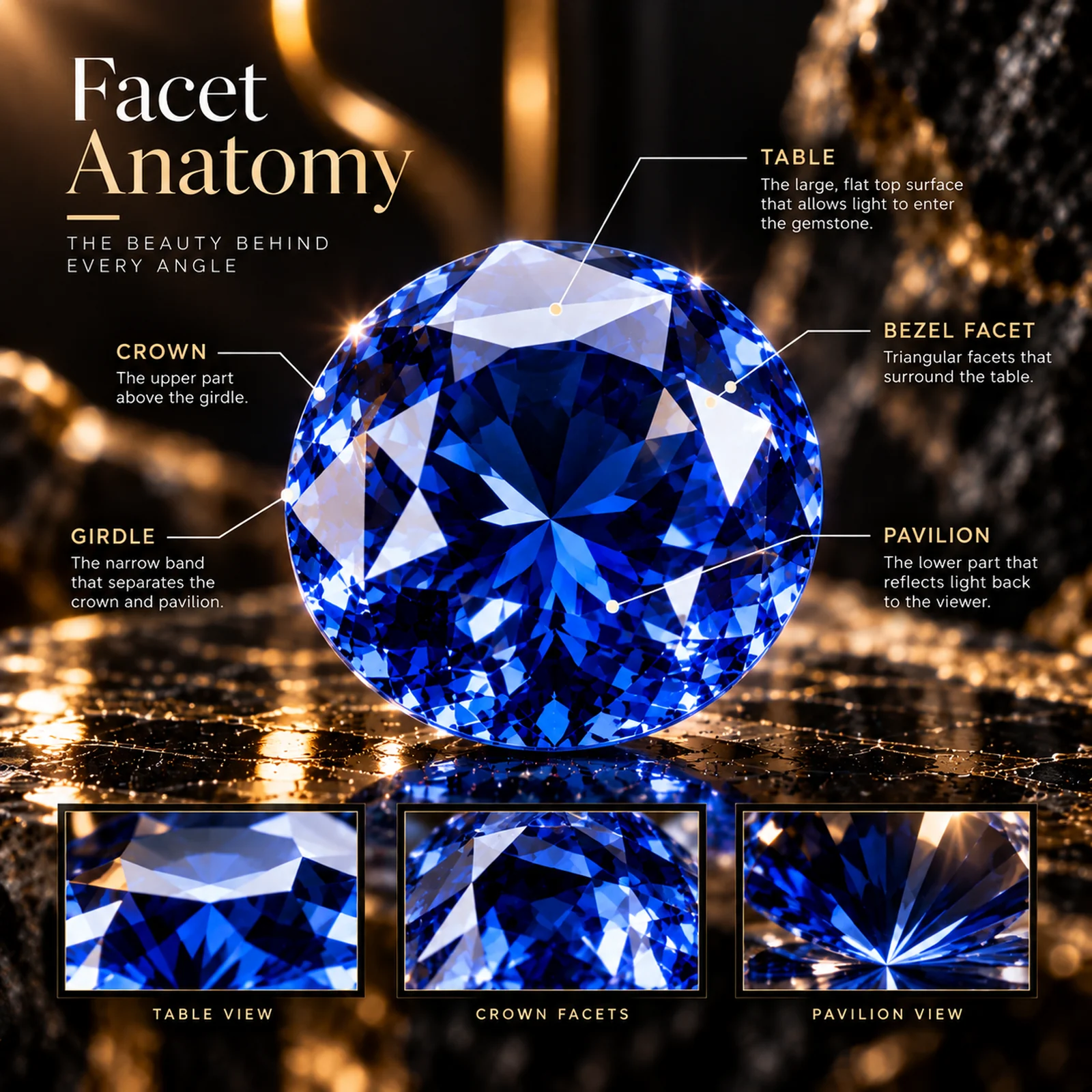 Gemstone facet anatomy